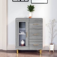 Cartier Sideboard With 1 Door 3 Drawers In Grey Sonoma Oak