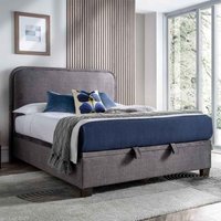 Casper Fabric Ottoman Storage King Size Bed In Vogue Grey