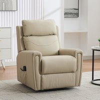 Celmor Fabric Recliner Chair in Stone