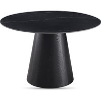 Chambly Round Sintered Stone Dining Table in Black