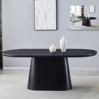 Chambly Sintered Stone Top Dining Table - Black