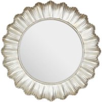 Checklock Scallop Wall Mirror In Champagne
