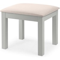 Madge Dressing Stool In Dove Grey Lacquer Finish