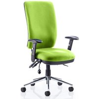 Chiro High Back Office Chair In Myrrh Green With Arms Chiro High Back Office Chair In Myrrh Green With Arms