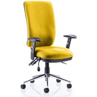 Chiro High Back Office Chair In Senna Yellow With Arms Chiro High Back Office Chair In Senna Yellow With Arms