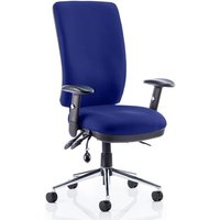 Chiro High Back Office Chair In Stevia Blue With Arms Chiro High Back Office Chair In Stevia Blue With Arms