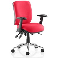 Chiro Medium Back Office Chair In Bergamot Cherry With Arms Chiro Medium Back Office Chair In Bergamot Cherry With Arms