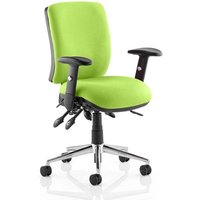 Chiro Medium Back Office Chair In Myrrh Green With Arms Chiro Medium Back Office Chair In Myrrh Green With Arms