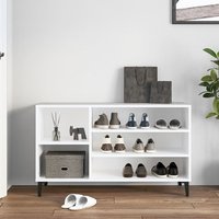 Clanton Wooden Shoe Storage Bench In White