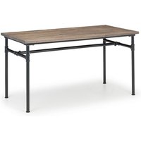 Caelum Rectangular Wooden Dining Table In Mocha Elm