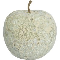Clisson Decorative Mosaic Glass Apple Fruit In White