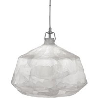 Clouds 1 Light 46cm Acrylic Pendant In White Clouds 1 Light 46cm Acrylic Pendant In White