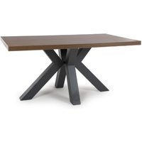 Clovis Large Wooden Rectangular Dining Table In Smoked Oak