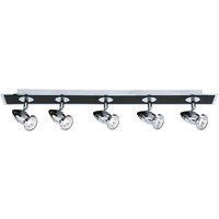 Comet 5 Light Bar Spotlight In Chrome And Matt Black