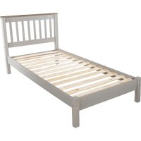 Consett Wooden Single Bed In Grey And Oak