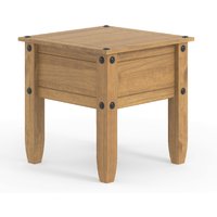 Consett Wooden Square Lamp Table In Oak