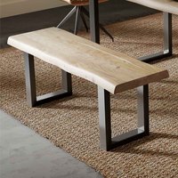 Cormira Acacia Wood Dining Bench with U Shape Legs