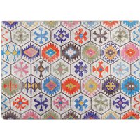 Corwin 150cm Polyester Washable Anti-Slip Rug In Multicolour