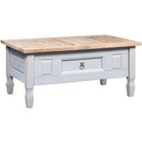 Croydon Wooden Coffee Table With 1 Drawer In Grey And Brown