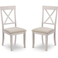Dagan Grey Wooden Dining Chairs in Pair
