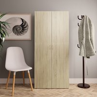 Daithi Wooden Shoe Storage Cabinet In Sonoma Oak
