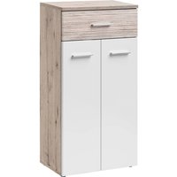 Deland Wooden Hallway Storage Cabinet With 2 Doors In White Oak