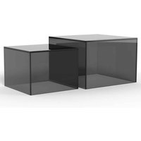 Delft Glass Nesting Coffee Tables - Smoked