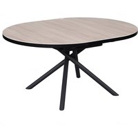 Denton Ceramic Marble Extending Dining Table In Oak