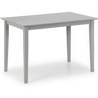Kalare Wooden Compact Dining Table In Grey Lacquer