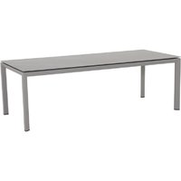 Draper Large Stone Rectangular Garden Dining Table In Sand