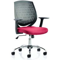Dura Black Back Office Chair With Bergamot Cherry Seat