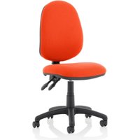 Eclipse II Fabric Office Chair In Tabasco Orange No Arms