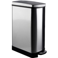 Elkin Stainless Steel Rectangle Pedal Bathroom Bin