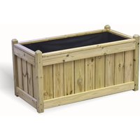 Ellijay Wooden Rectangular Planter In Natural