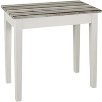 Eloy Large Wooden Side Table In White And Maritimo Pine