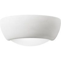 Elvira Unglazed Ceramic Wall Light In White