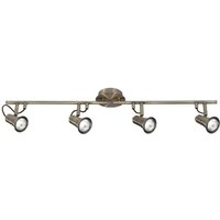 Eros Ceiling Spot Light In Antique Brass With Adjustable Bar Eros Ceiling Spot Light In Antique Brass With Adjustable Bar