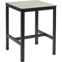 Extro 70cm Wooden Bar Table In Cement Textured