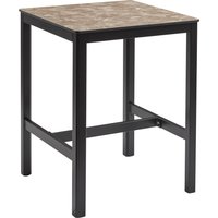 Extro 80cm Wooden Bar Table In Marble Effect