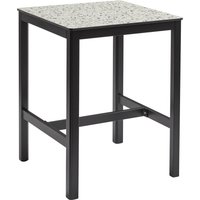 Extro 80cm Wooden Bar Table In Mixed Terrazzo