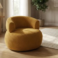 Ezrion Fabric Accent Chair in Mustard