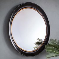 Felton Bevelled Wall Mirror In Black and Gold