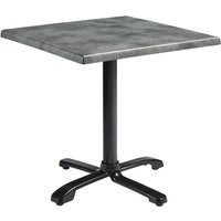 Fernie 70cm Wooden Flip Top Square Bistro Table In Cement