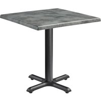 Fernie 70cm Wooden Square Bistro Table In Cement