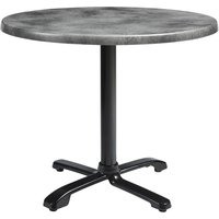 Fernie 80cm Wooden Flip Top Round Bistro Table In Cement