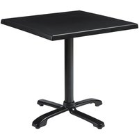 Fernie 80cm Wooden Flip Top Square Bistro Table In Black