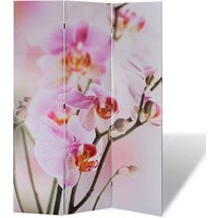 Fifer Folding Fir Wood 120cm X 170cm Room Divider In Flower
