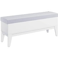 Fletcher Wooden Storage Seating Bench In White