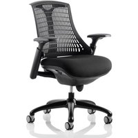 Flex Task Office Chair In Black Frame With Black Back Flex Task Office Chair In Black Frame With Black Back