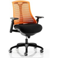Flex Task Office Chair In Black Frame With Orange Back Flex Task Office Chair In Black Frame With Orange Back